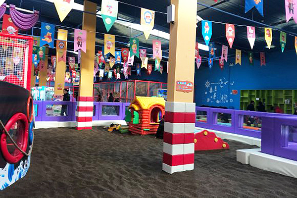 ʻO Sand-Ball-Pit-Pool-boot-interoor-boot-pāʻani-pāʻani